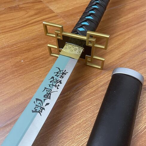 Demon Slayer Sword 40 Inch Tokitou Muichirou Real Metal Cosplay Anime Sword Katana Collection Gift in Saudi Arabia