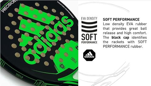 مضرب Padel من adidas - زجاج PRO-Fiber دقيق مع مضرب Padel Soft Performance من مادة Eva - مجداف تنس ذو منصة in Saudi Arabia