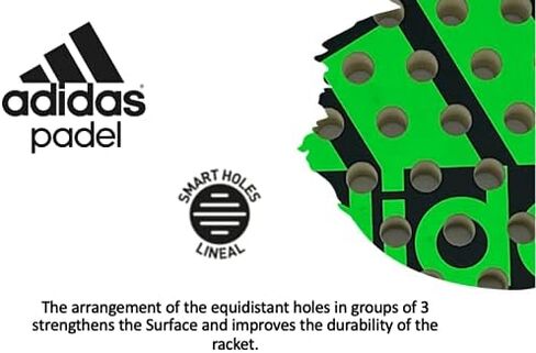 مضرب Padel من adidas - زجاج PRO-Fiber دقيق مع مضرب Padel Soft Performance من مادة Eva - مجداف تنس ذو منصة in Saudi Arabia