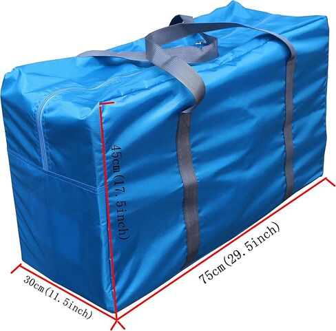 100L Travel Duffle Bag for Men,Kayak Storage Carry Bag Waterproof Lightweight Nylon Large Luggage Bag for Travelling,Moving, Camping, Christmas Decorations Storage (Blue) in Saudi Arabia