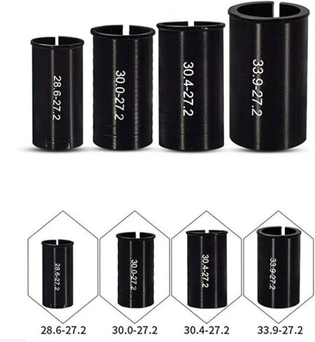 Seatpost Shim مقعد آخر أنبوب كم محول 27.2 مللي متر إلى 28.6 مللي متر/30.0 مللي متر/30.4 مللي متر/31.6 مللي متر للدراجات الجبلية ، دراجة الطريق ، MTB ، BMX ، Fixie Gear in Kuwait