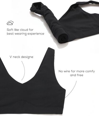 DELIMIRA Women's Natrelax Plus Size Wireless Bralette V Neck - Full Coverage Seamless Tshirt Bras Unlined Bra Wide Straps in Saudi Arabia