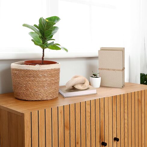 5 Pcs Wood Knot Table Decor and Linen Covered Decorative Books Set for Neutral Boho Farmhouse Coffee Table Bookshelf Home Decorations in Saudi Arabia