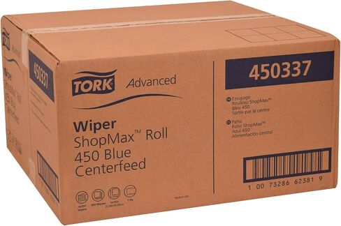 Tork ShopMax Heavy Duty Centerfeed Paper Towel Blue Self Dispensing, High Absorbency, 4 x 200 Sheets, 450337 in Saudi Arabia