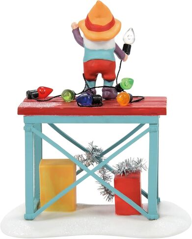 Department 56 North Pole Village Accessories Time to Decorate Figurine, 3.6 Inch, Multicolor in Saudi Arabia