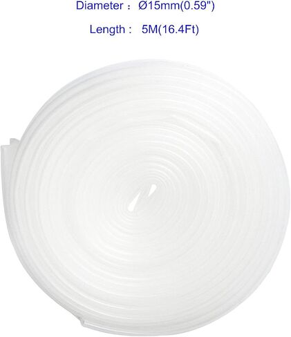 Aoje-Link 15mm ID Transparent Heat Shrink Tubing Shrinkable Tube 5M(16.4Ft) 1pcs in Saudi Arabia