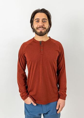 Club Ride Apparel Men's Payette Henley Long Sleeve Cycling Jersey in Saudi Arabia