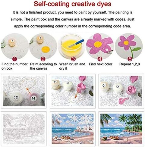 XDXART DIY Oil Painting Paint by Number Kit for Kids Adults Beginner 16x20 inch - Wine and Fruit, Drawing with Brushes Christmas Decor Decorations Gifts (without Frame) in Saudi Arabia