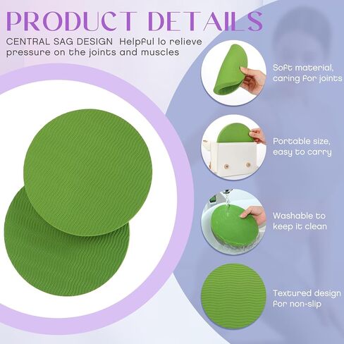 ShinyRelief 24 Pack Workout Knee Pad Cushion 15mm Thick for Yoga Non Slip Elbows Wrist Hands Head Foam Pilates Pad Support Foam Pads for Women and Men, 6 Colors in Saudi Arabia