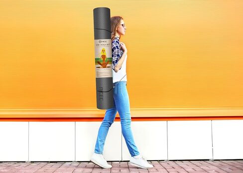 سجادة يوجا لطيفة C، سجادة يوجا سميكة، سجادة تمرين، سجادة للياقة البدنية، بسمك 1⁄4 بوصة 72 × 32 72 × 48 مع علامات محاذاة، غير قابلة للانزلاق، بطانة ناعمة لليوجا وصالة الألعاب الرياضية والداخلية والخارجية in Kuwait