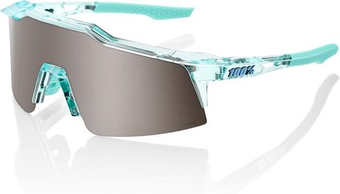 100% SPEEDCRAFT SL Sport Performance Cycling Sunglasses (Polished Translucent Mint - HiPER Silver Mirror Lens) in Saudi Arabia