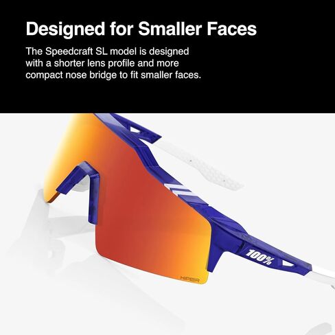 100% SPEEDCRAFT SL Sport Performance Cycling Sunglasses (Polished Translucent Mint - HiPER Silver Mirror Lens) in Saudi Arabia