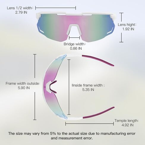 Santic Cycling Glasses Ultra Light Sunglasses with UV Protection and Polarized Lens in Saudi Arabia