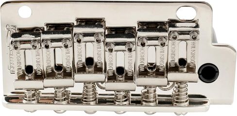 Wilkinson WV2-SB 54mm (2-1/8 inch) 2-Point Steel Vintage Bent Saddles Guitar Tremolo Bridge with Push-In Arm 41mm Full Solid Steel Block for Strat Style Electric Guitar, Nickel in Saudi Arabia