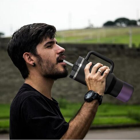 Chameleon Silicone Water Bottle Boot, Compatible with Stanley Tumbler 20 30 40oz & Hydroflask 12-24oz Bottle, Fit More Bottle/Tumblers 2.8-2.95in Bottom Anti-Slip Protector Rubber Sleeve in Saudi Arabia