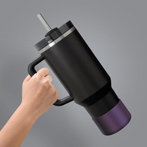 Chameleon Silicone Water Bottle Boot, Compatible with Stanley Tumbler 20 30 40oz & Hydroflask 12-24oz Bottle, Fit More Bottle/Tumblers 2.8-2.95in Bottom Anti-Slip Protector Rubber Sleeve in Saudi Arabia