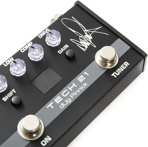 Tech 21 SansAmp dUg Pinnick DP-3X Signature Pedal Bundle w/ 2x Strukture S6P48 Woven Right Angle Patch Cables, 12x Fender Picks and Liquid Audio Polishing Cloth in Saudi Arabia