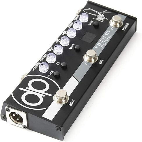 Tech 21 SansAmp dUg Pinnick DP-3X Signature Pedal Bundle w/ 2x Strukture S6P48 Woven Right Angle Patch Cables, 12x Fender Picks and Liquid Audio Polishing Cloth in Saudi Arabia