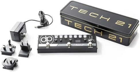 Tech 21 SansAmp dUg Pinnick DP-3X Signature Pedal Bundle w/ 2x Strukture S6P48 Woven Right Angle Patch Cables, 12x Fender Picks and Liquid Audio Polishing Cloth in Saudi Arabia