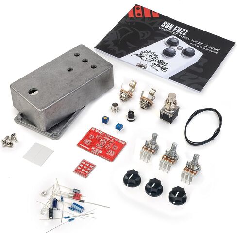 مجموعة دواسات الجيتار الكهربائية من StewMac Sun Fuzz DIY، مع حاوية عارية، مستوحاة من Analogman Sun Face (12252) in Saudi Arabia