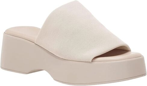 TruFox Women's Platform Sandals Wedge Slides Open Toe Comfort Padded Band Slip On in Saudi Arabia