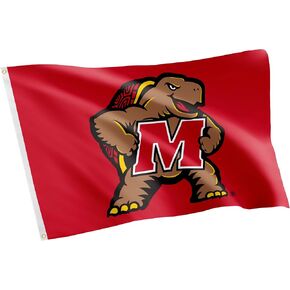 Desert Cactus University of Maryland Flag Terrapins UMD Terps 100% Polyester Indoor Outdoor 3x5 feet Flags (Flag A)