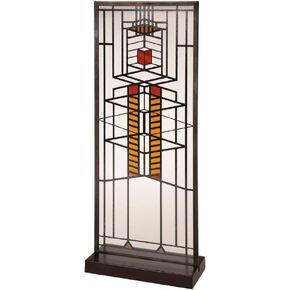 YTC Frank Lloyd Wright Robie Window Stained Glass - 14" x 5.75"