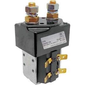 Contactor SW80B-156, 48V 125A For Curtis ZAPI B4SW11 Controller, Electric Forklift/Golf Cart Solenoid,Single Pole Single Throw SW80B156 SW80156