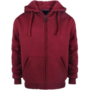 Sherpa Lined Cool Kids Full Zip Up Hoodies for Teen Boys 8 10 12 14 16 Fleece Activewear Youth Hooded Sweatshirt