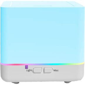 Essential Oil Diffuser 300ml White Cute Humidifier with Adjustable Mist Mode,Auto Off,7-Colors night lignts 3 in 1 portable Aroma diffuser for Bedroom/Office/Home