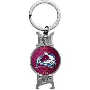 Rico Industries NHL Hockey Colorado Avalanche Sculpted Bottle Opener Keychain -Great Gift Item