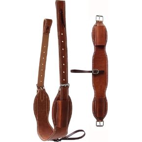 CHALLENGER Horse Amish Heavy-Duty Working Tack Leather Roper Back Cinch Girth w/Billets 97RT04