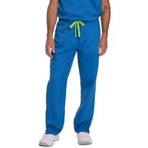 Landau Proflex Unisex Tailored Fit Comfort Stretch 6-Pkt Cargo Scrub Pants 2104 Royal XSM Black