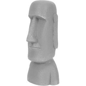GANAZONO Stone Statue car Decor Easter Island Moai Figurine Easter Egg Island Statue Moai Tiki Head Figurine car Ornament Cartoon Moai Figurines Fall to The Ground Ornaments Model Decorate