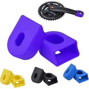 8PCS Road Bike Crank Protectors Road Bike Gel crankset Sleeve Silicone Crank Boots Bike Protectors Crank Arm case Crank Sleeve Accessories Dental Plate Socket Crank Cover arm Cap