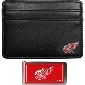 Siskiyou Sports NHL Detroit Red Wings Weekend Wallet & Color Money Clip, Black, One Size