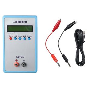 LC-200A Handheld Inductance Capacitance Meter, High Precision Handheld LC Inductor Capacitor Tester, Inductive Capacitance Meter Kit