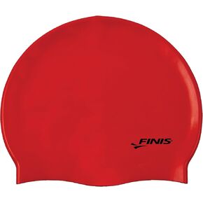 FINIS Silicone Swim Cap Red