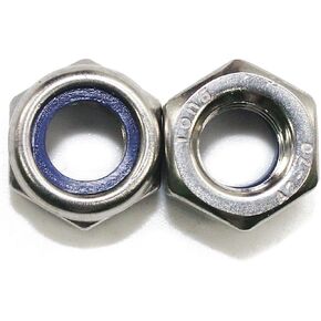 100Pcs M4 x 0.7mm 304 Stainless Steel Self-Lock Nylon Inserted Hex Lock Nuts, Self Clinching Nuts by Persberg P120-51