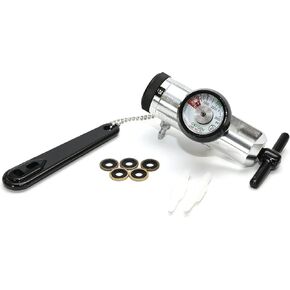 منظم الأكسجين 0-25LPM، معدل التدفق CGA-870 - يتضمن مفتاح ربط، و5 أختام غسالة نير نحاسية، وموصلين دوارين لأنابيب الأكسجين - تصميم مقبض مريح - فضي in Kuwait