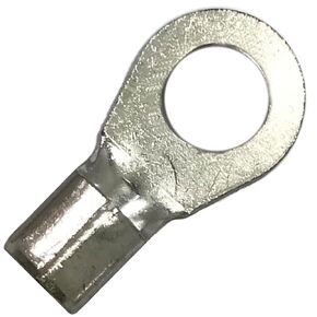 Sherco-Auto Non-Insulated 6 AWG Gauge 3/8" Stud Ring Terminal Uninsulated Electrical Wire Crimp Connector - Pack of 50