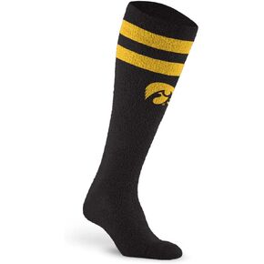للأقدام العارية NCAA IOWA HAWKEYES، ريش مريح مضغوط، شريط اسكواش، لون الفريق صغير/متوسط
