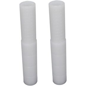 2PCS Golf Club Extension Pipes White 0.55 Inch Putter Rod Extenders for Iron/Wood Golf Repair