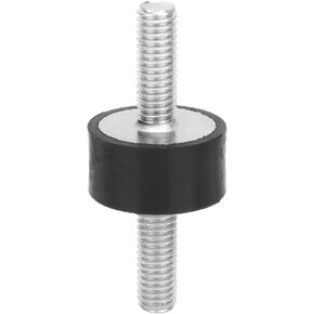 4pcs M6 Rubber Studs Shock Absorber Anti-Vibration Isolator Mounts, Rubber Cylindrical Vibration Isolation Mount for Air Compressors, Garage Motor, Engines(VV2010 M618), Shock