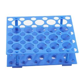 Centrifuge Tube Rack for 10ml/15ml/50ml Laboratory Plastic Tube Rack Holder(Pack of one) (Blue) (50 Wells)