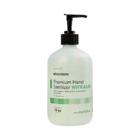 McKesson Gel Hand Sanitizer with Aloe, Cleanse and Moisturize Hands - Spring Water Scent, 18 oz Pump Bottle, 1 Count, 12 Packs, 12 Total