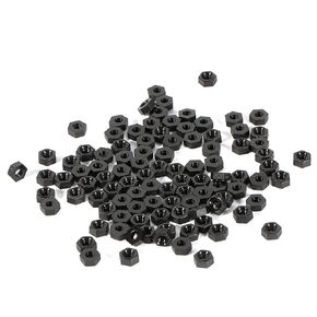 100pcs M2 M3 M4 Plastic Nylon Hex Male-Female/Female Spacer Round Head Screw Bolts Nuts Assortment Kit Stand-Off Set