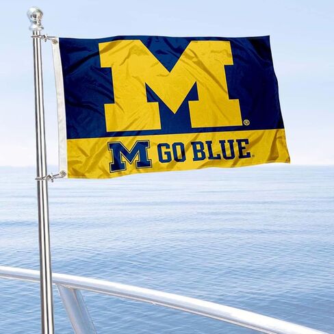 College Flags & Banners Co. Michigan Team University Wolverines Boat and Nautical Flag in Saudi Arabia