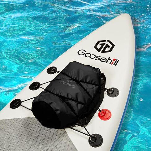 Goosehill Waterproof Bag 5L 10L 20L with Durable Plato 500D PVC Material, Floating Roll Top Dry Bag for Beach/Paddleboarding/Kayaking/Boating/Swimming/Fishing, 2 STRAPS in Saudi Arabia