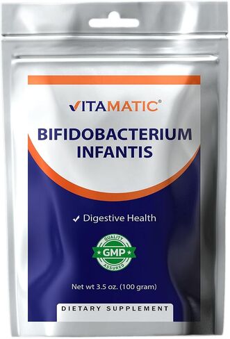 مسحوق Vitamatic Bifidobacterium Infantis Probiotic - دعم صحة الجهاز الهضمي - 100 جرام (3.5 أونصة) - 100 وجبة in Saudi Arabia